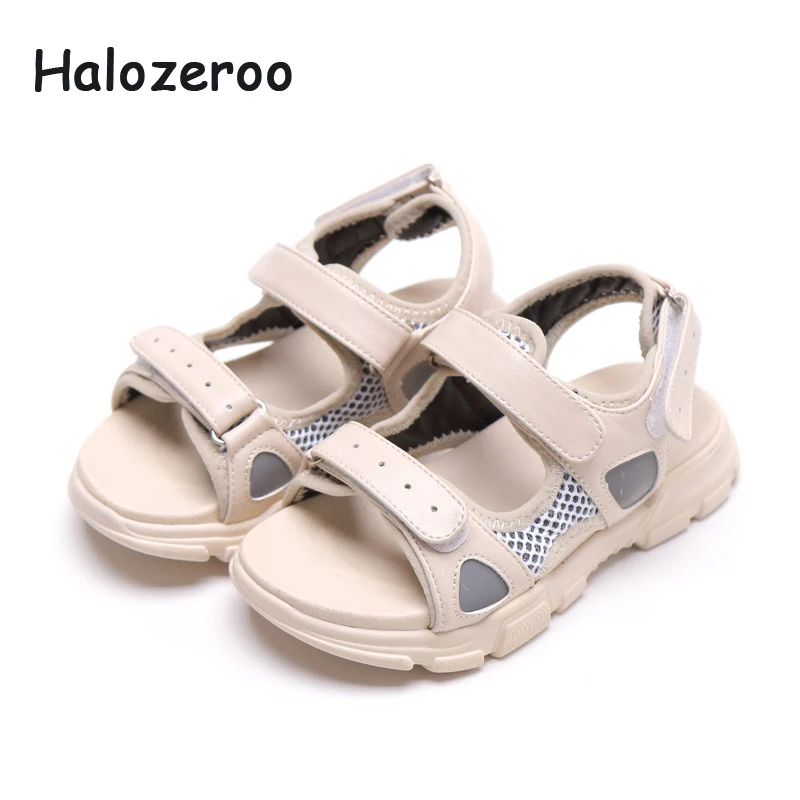 

Summer 2019 New Kids Beach Sandals Baby Girls Casual Sandals Boys Pu Leather Shoes Children Sport Sandals Toddler Brand Flats