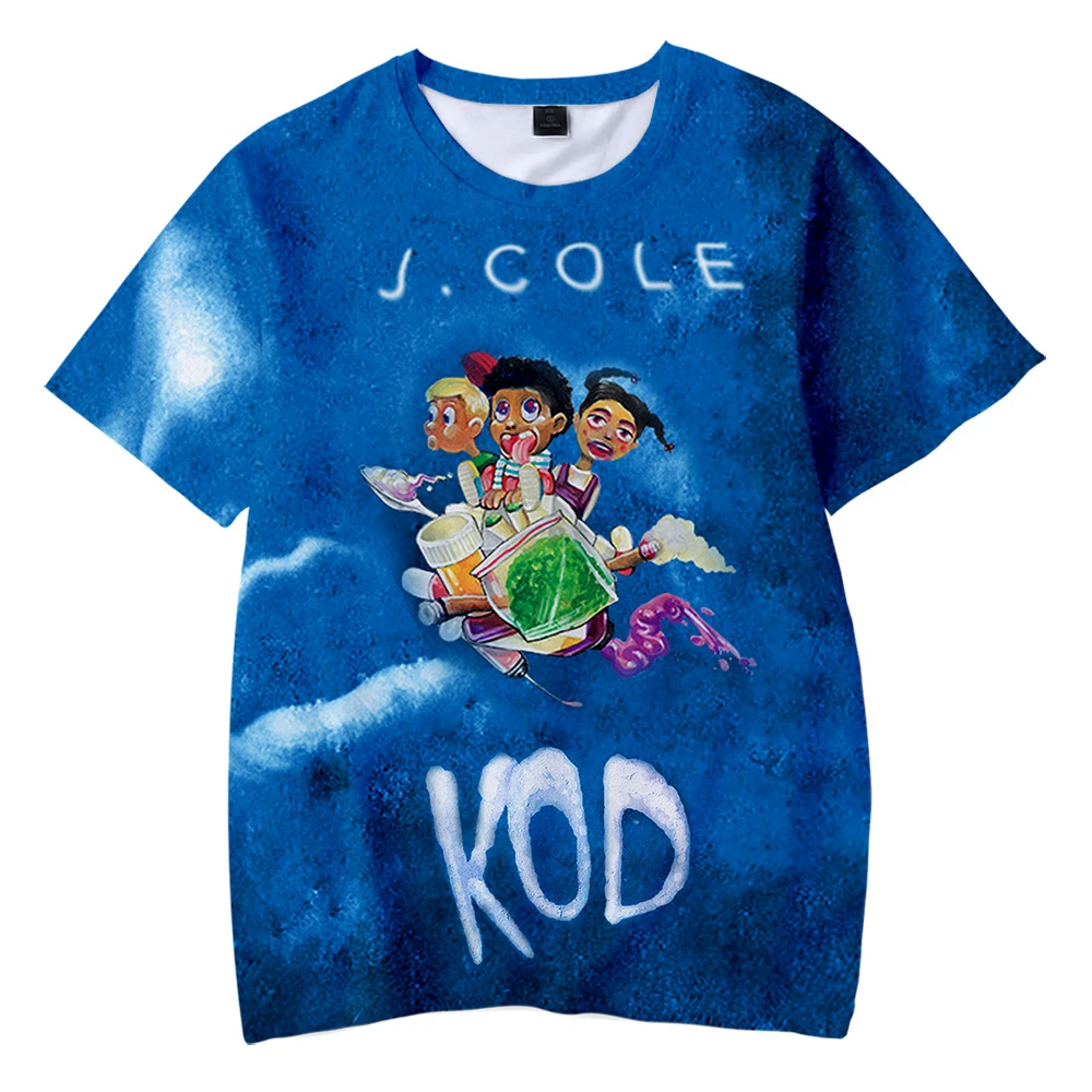 2019 г. J. Cole Kids 3D футболка Летняя Повседневная рубашка для мальчиков и девочек модная мягкая футболка с короткими рукавами