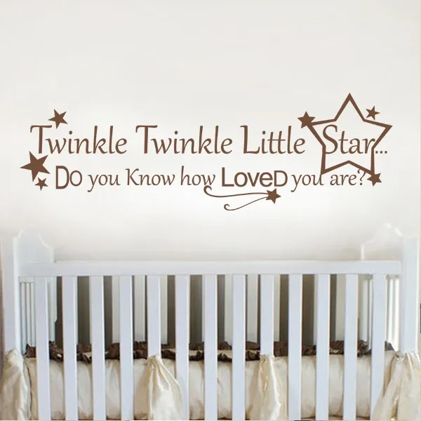 Twinkle Twinkle Little Star Set Twinkle Wall Decal Nursery Wall