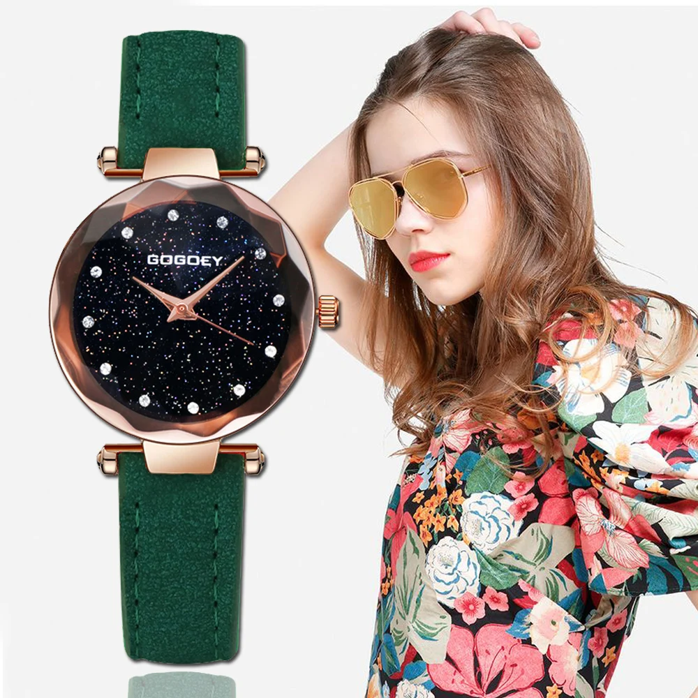 Gogoey Women's Watches 2018 Luxury Starry Sky Wrist Watch Top Brand