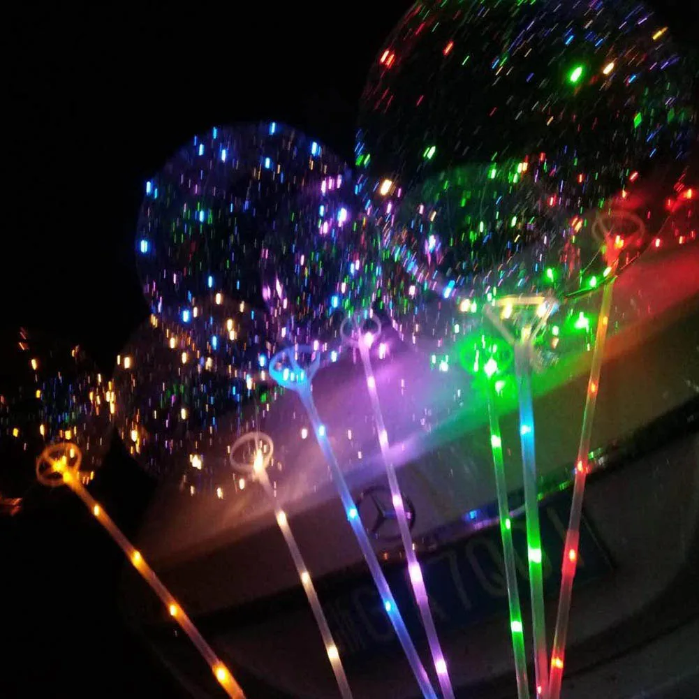 Светящийся светодиодный шар красочные прозрачные круглые надувные шары светится в темноте игрушки подарок на Рождество год дропшиппинг