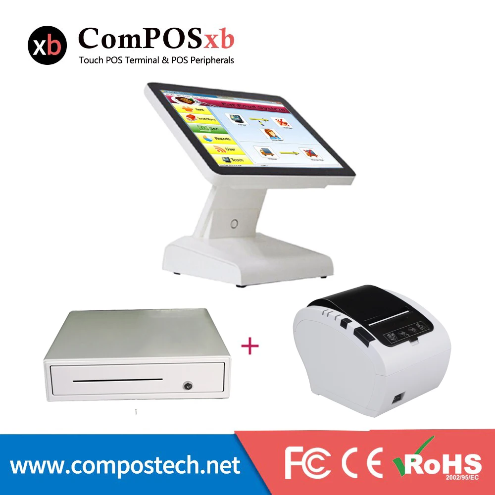 Best Price Hot Sell Electronic Cash Register Machine / Single Screen Retail Pos System Set All In One Epos System For Restaurant Best Price Hot Sell Electronic Cash Register Machine / Single Screen Retail Pos System Set All In One Epos System For Restaurant