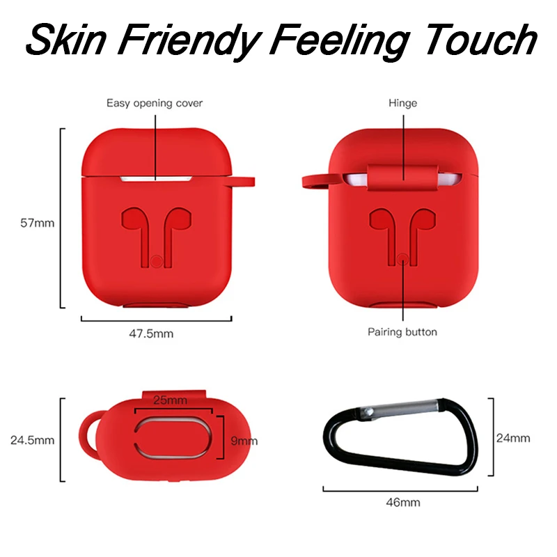 5Pcs/Set Earphone Case For Apple AirPods Accessories AirPod Case Cover For Airpods Apple Soft Silicone Protective Cases 5Pcs/Set Earphone Case For Apple AirPods Accessories AirPod Case Cover For Airpods Apple Soft Silicone Protective Cases