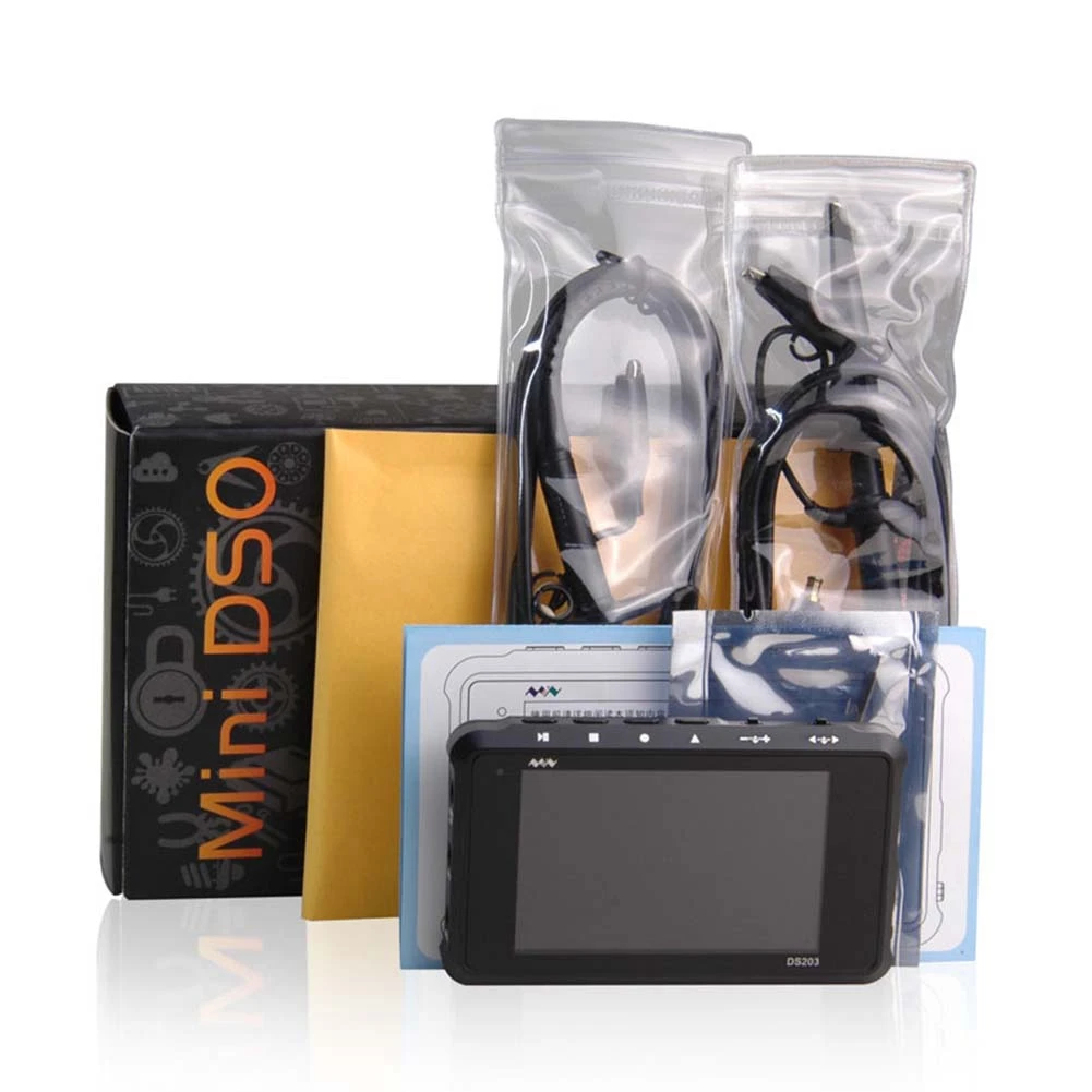 

mini DS203 DSO 4 Channel 72MS/S DSO203 Quad Pocket-Sized Professional Digital Oscilloscope DIY Kit