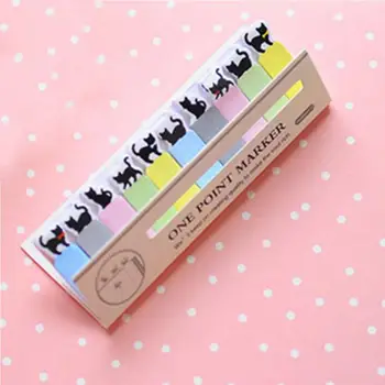 

1 PC Lovely Cats Sit In Rows Memo Pad Notebook Stationery School Office Supplies