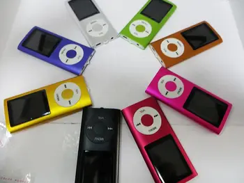 

4th 1.8" LCD MP3 MP4 PLAYER with tf card slot suppot 2GB-32GB 8 colors DHL Free Shipping 100pcs/lot