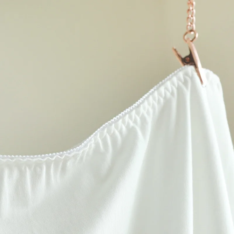 40cm 70cm Women Modal Loose Summer Half Slips Solid Petticoat Breathable Underskirt Black White Nude Soft Wear 200-A811