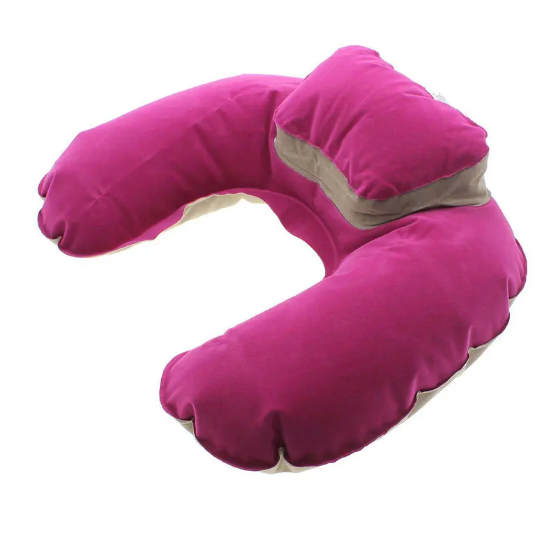 Надувная u-образная Подушка, воздушная подушка для путешествий, Шейная Подушка для сна