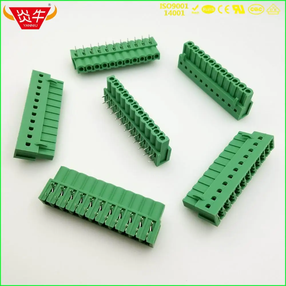 KF2EDGA 5,0 2P~ 12P разъем PCB плагин клеммный блок 2EDGA 5,0 мм 2PIN~ 12PIN IC 2,5G Феникс контакт DEGSON KEFA YANNIU