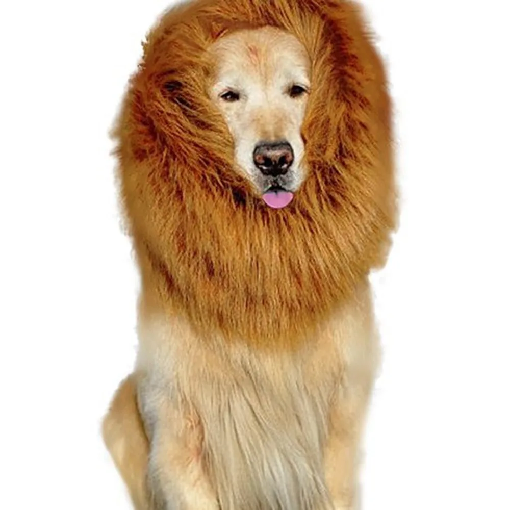 Download Dog Hair Accessories Decorative Pet Costume Cat Halloween Clothes Fancy Dress Up Lion Mane Wig ...