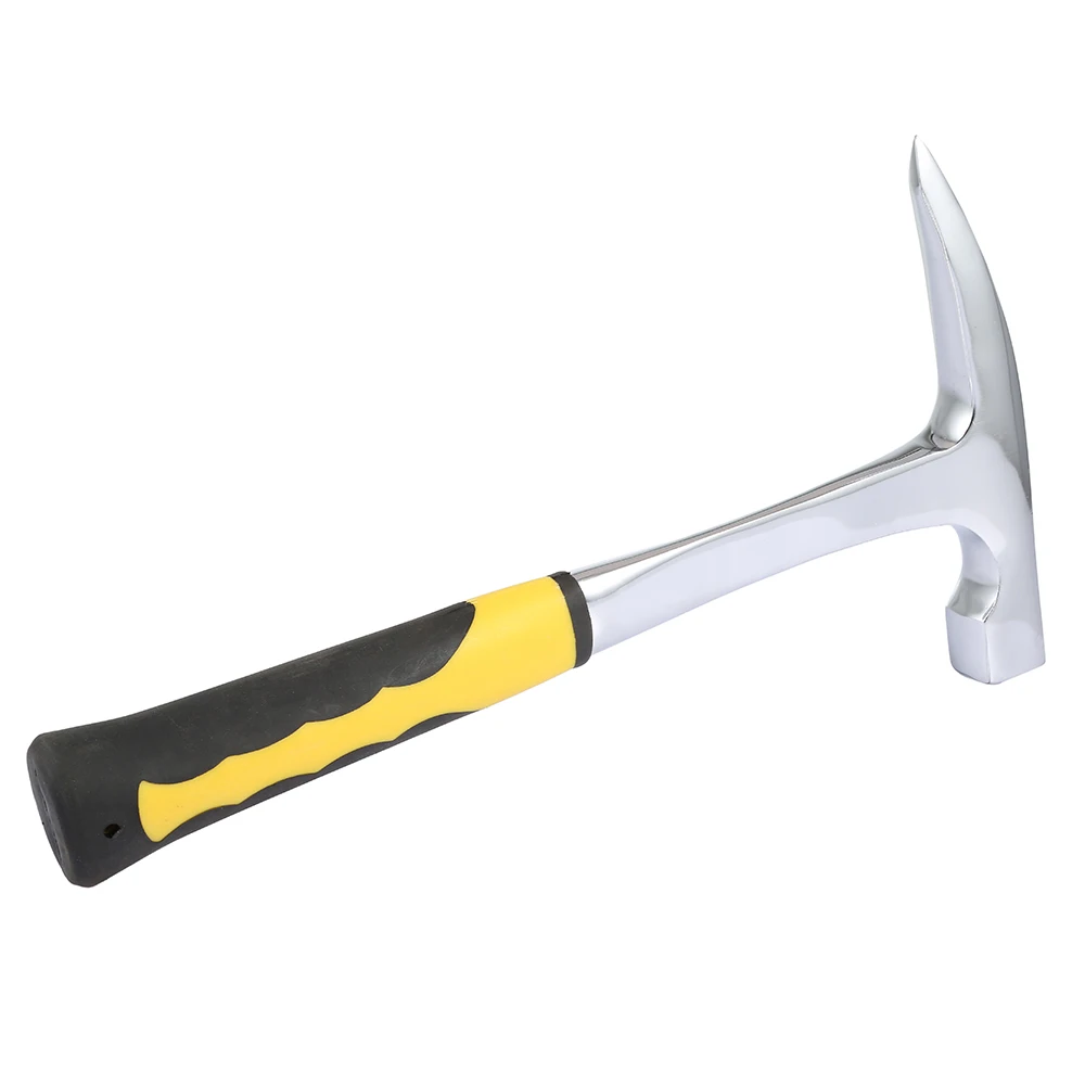 

Multi-functional Hammer Geological Rubber Handle Hammer Survey Mine Exploration Tool with Sharp Mouth for Woodworking