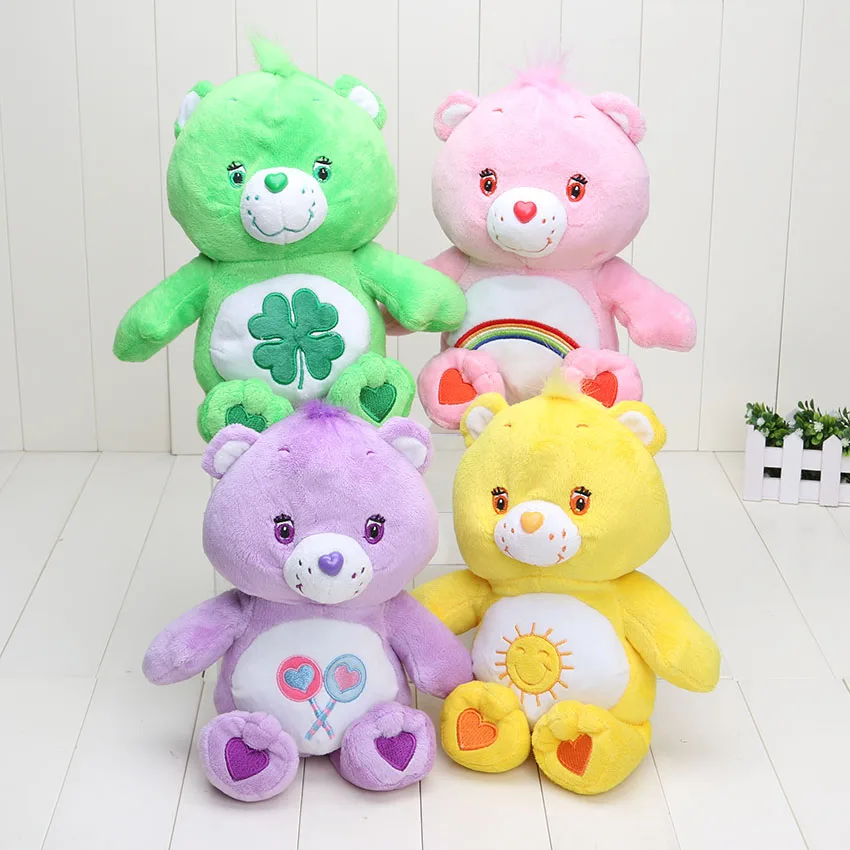 4 шт./лот 30 см японского Care Bears Мягкие плюшевые куклы игрушка чучело медведя funshine поделиться cheer удачи медведь кукла подарок на день рождения