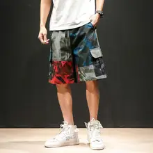 Летние шорты мужские, высококачественные хлопковые камуфляжные шорты для отдыха мужские, модные летние короткие мужские большие размеры 5XL