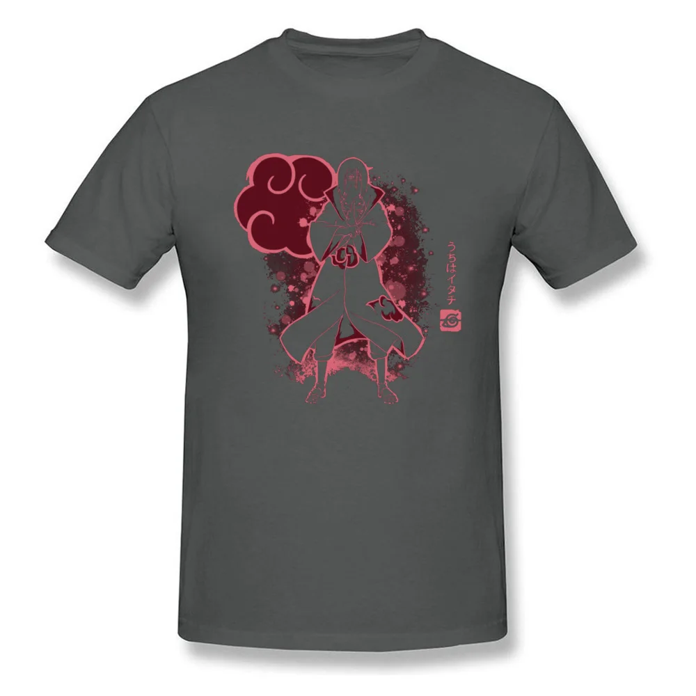 Itachi Uchiha Tshirts for Men Party Summer Tops Shirt Short Sleeve Retro Crazy Tops Tees Round Collar 100% Cotton Fabric Itachi Uchiha carbon