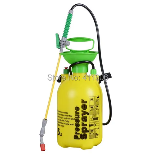 Garden Pressure Sprayer 5L Knapsack Chemical Weed Killer Fence Water Bottle Pump