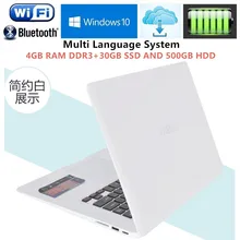 4GB RAM+30GB+500GB HDD 14.1″Windows10 notebook PC Ultrabook Laptop Intel Pentium N3520 Quad Core 2.16GHz USB3.0 Port on for SALE