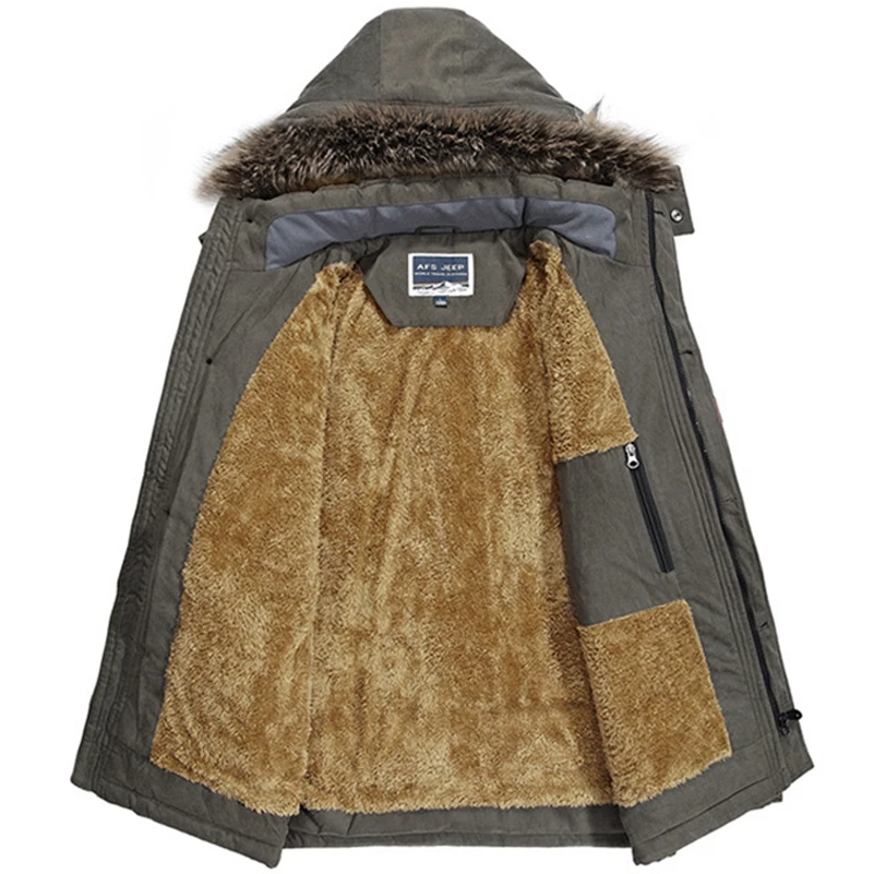 UNIVOS KUNI, брендовая мужская хлопковая куртка, теплая, дикая мода, приталенная, одноцветная, с капюшоном, зимнее пальто, одежда, большой размер 6XL J612