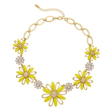 NR-xl01028a/sweet girl joyería/moda retro sun flower Collar de la personalidad femenina
