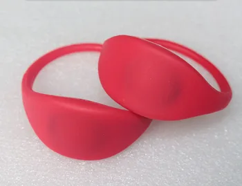 

100PCS/LOT 13.56mhz MF Classic 1K S50 F08 NFC Wristband Bracelet IC Card For Swimming Pool Sauna Room