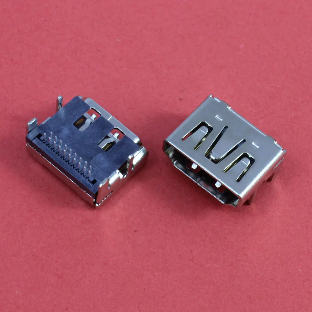 

ChengHaoRan 1Piece HDMI USB 19pin B type Female Connector HDMI USB Jack Connector 19 pin DIP Charging Socket 2 row pins