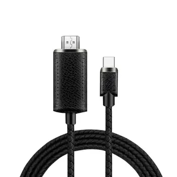 

2m 4K USB C to HDMI Cable Nylon Braided Multiple Shielding Splitter Type C HDMI Same Screen Adapter Video Cable for Macbook