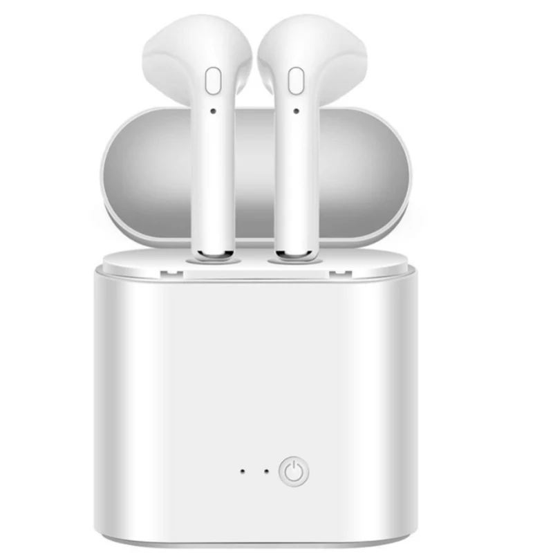 

2018 New i7tws Mini Bluetooth Double ear Earbuds Earphone i7 TWS Wireless Air Headsets pods with mic for IPhone 8 7 Plus Android