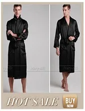 men's cotton lounge pants Mens  Silk Satin Pajamas Sleepwear  Robe  Robes Bathrobe Nightgown  S~3XL mens cotton pajama pants