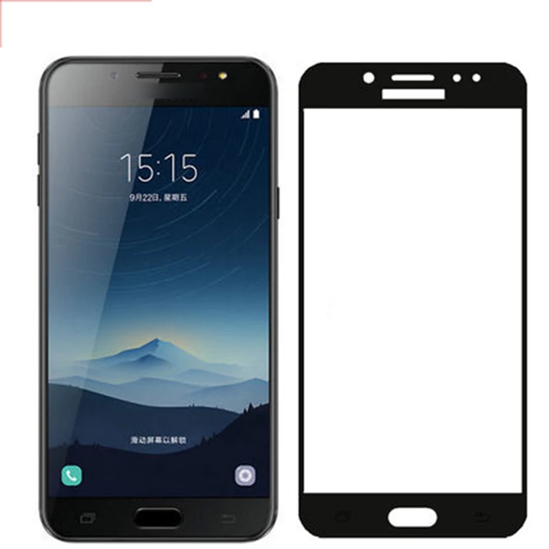 Закаленное стекло для Samsung Galaxy C8 C 8 5 Дюймов Полное покрытие 9H Взрывозащищенная