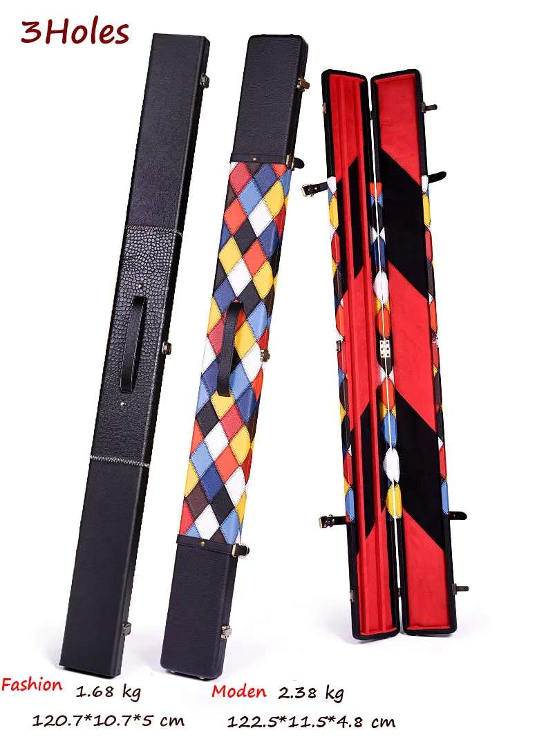 2018 High Quality O'MIN 3/4 Rod Box Snooker Cue Case PU Cue Case