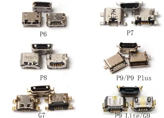 

For Huawei P6 P7 P8 P9 P9plus G7 P10plus micro usb charge charging connector plug dock socket port