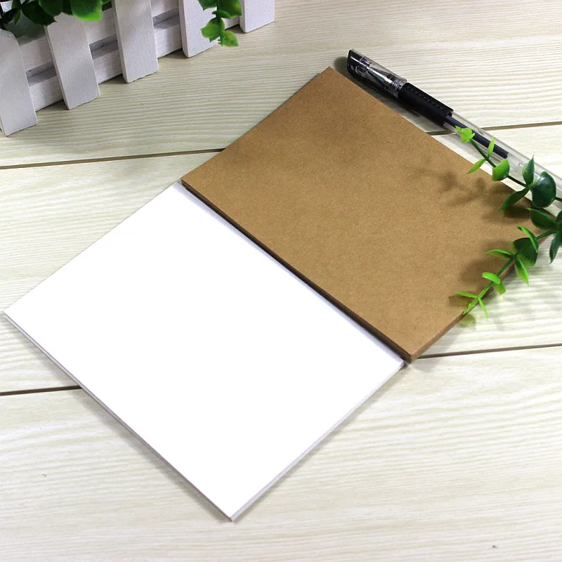 

10 pcs/lot DIY Vintage Retro Kraft Paper Postcards Blank Paper Greet Cards Korean Stationery Free shipping