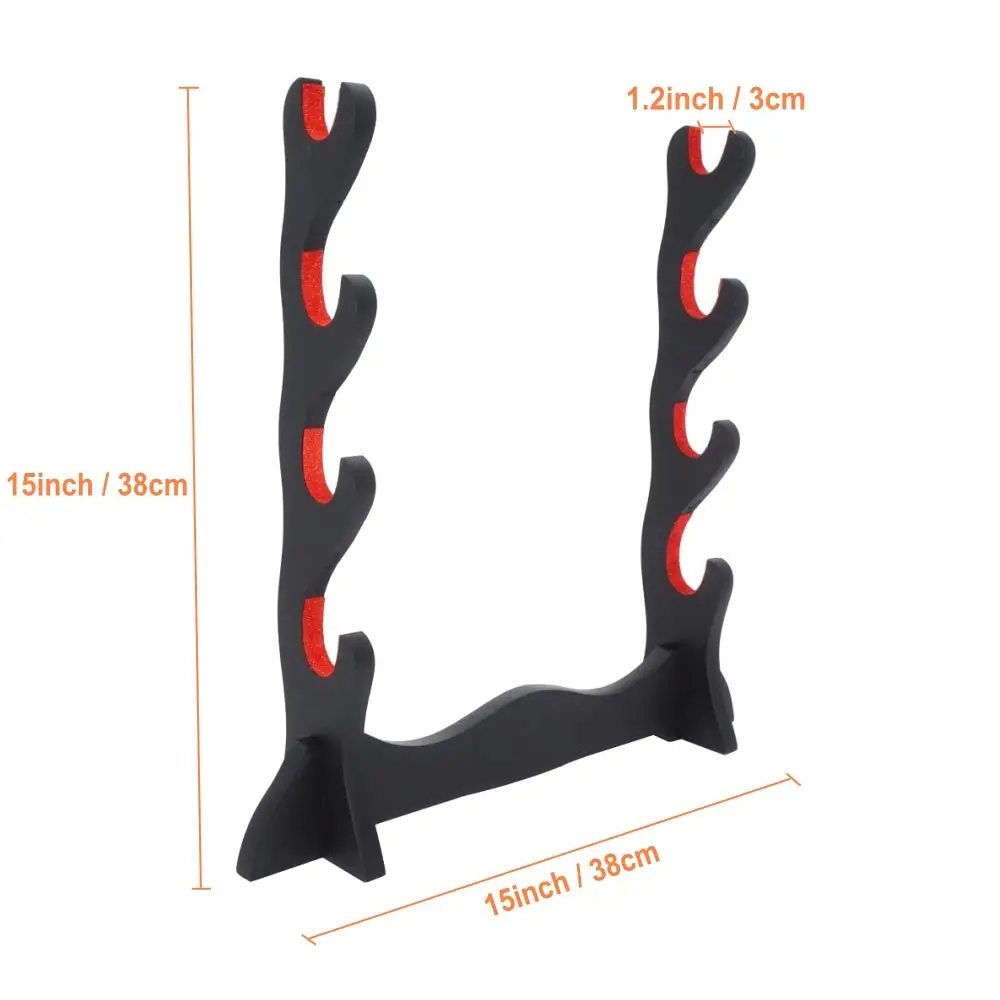 Бархатная мягкая подставка для меча, фетровый защитный демонстрационный держатель, меч самурая, катана, вакизаши, Танто, держатель, 4 слоя
