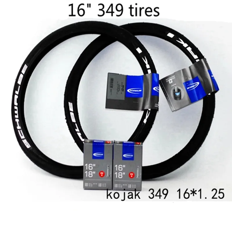 

BMX folding bicycle tire and inner tube SV 16*1.25 for brompton 349 wheel set 16 inch