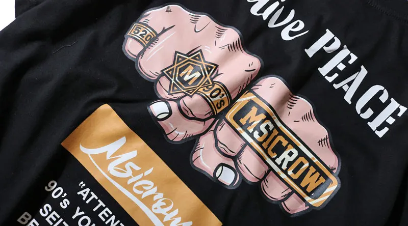 Power Fist Printed T-Shirts 7