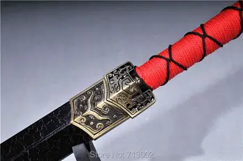 

Handmade Chinese KungFu sword Wushu practice sword carbon steel blade Full Tang