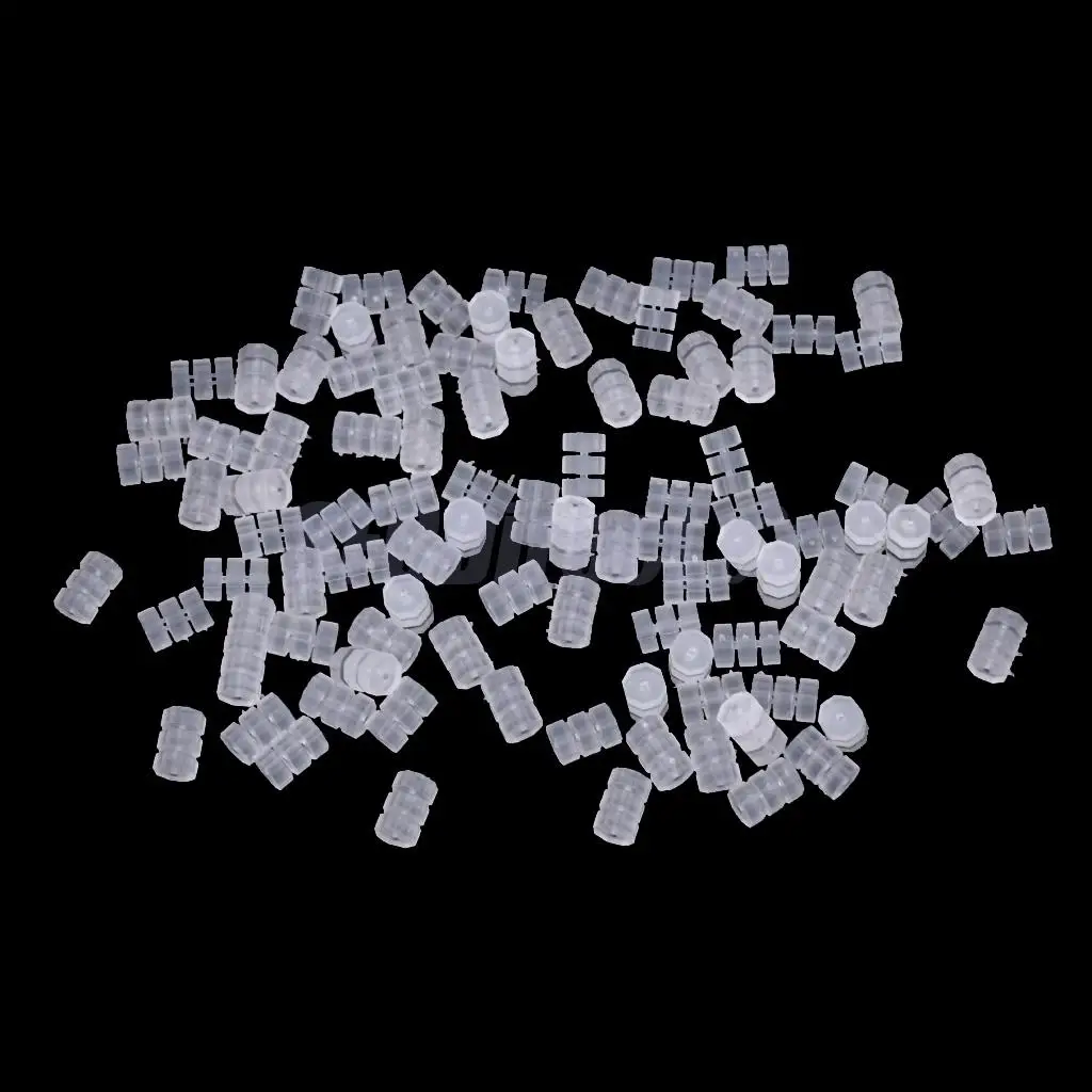 100pcs Bike Cable Donuts Clear Rubber Donuts White O-Rings Bike Repair Lot