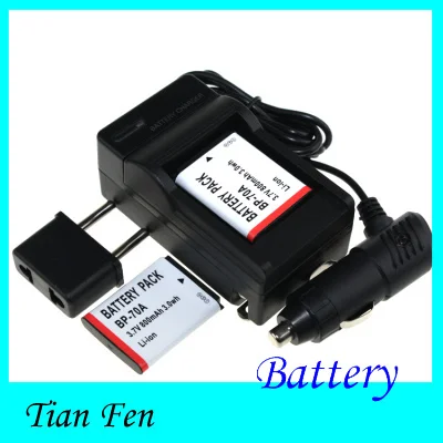   2 pcsBattery +   BP-70A BP 70A BP70A -   Samsung PL80 ES70 SL50 SL600