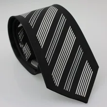 YIBEI Coachella Для Мужчин's Галстуки замшевые сапоги из натуральной кожи с черный gravatas masculinas серебро диагональными полосами шейный платок из микрофибры шеи галстук-бабочка торжественное платье