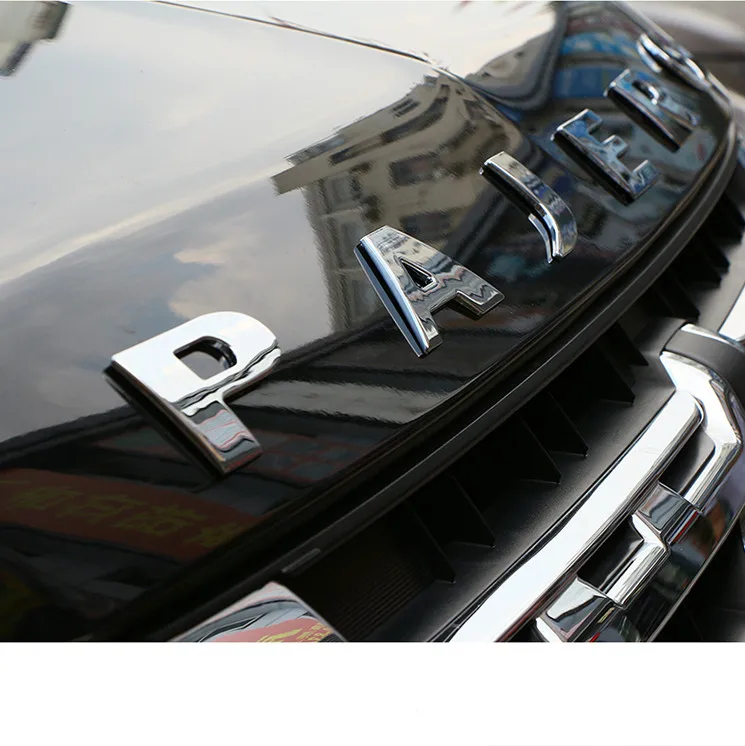 3D стикер для Mitsubishi Pajero, Буквенный логотип, эмблема, значок, наклейки, автомобильный капот, кузов, боковой логотип, украшение, автомобильные аксессуары, Стайлинг