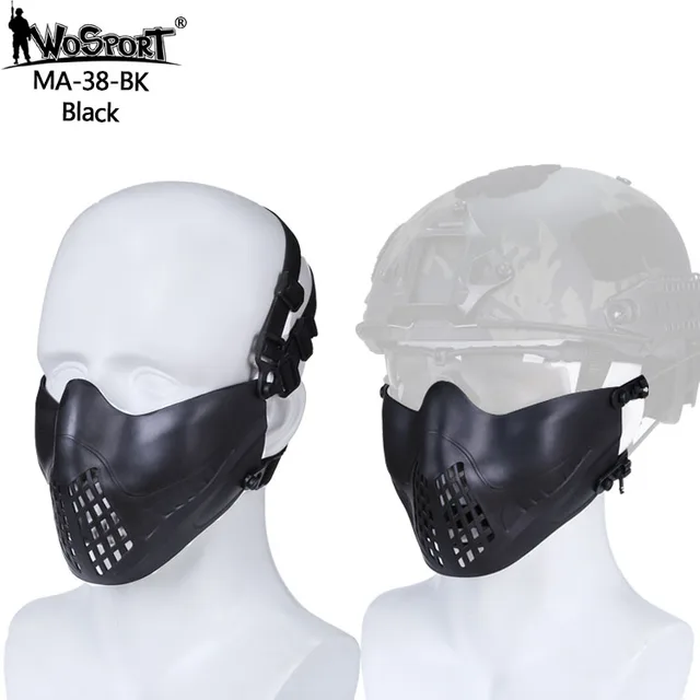Buy Airsoft Mask Half Lower Face Mask Hunting Airsoft