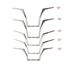 Мотоцикл 10/12/14/16/1" на талии жира 1" Хромированная ручка для Harley Heritage Softail FLST FXST изготовленный на заказ