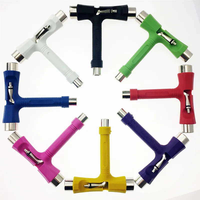 

T-type Skateboard Tool All In One Screwdriver Socket Multifunction Skate T-Tool Mini Kick Scooter Tool
