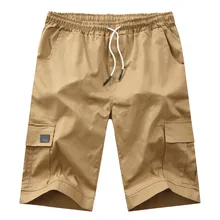 Горячая Новинка мужские летние повседневные свободные однотонные пляжные спортивные шорты с карманами