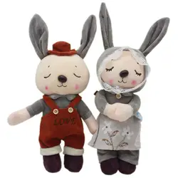 2 шт./лот 35 см прекрасный Metoo Кролик пару кролика плюшевые игрушки куклы милый кролик плюшевые мягкие Животные Игрушечные лошадки для для
