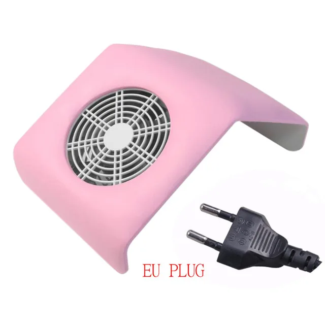 Маникюрный набор мощностью 30 Вт для маникюра, салонный всасывающий пылесборник, маникюрный аппарат, акриловый УФ-гель, пылесос для маникюра - Цвет: pink-Eu plug