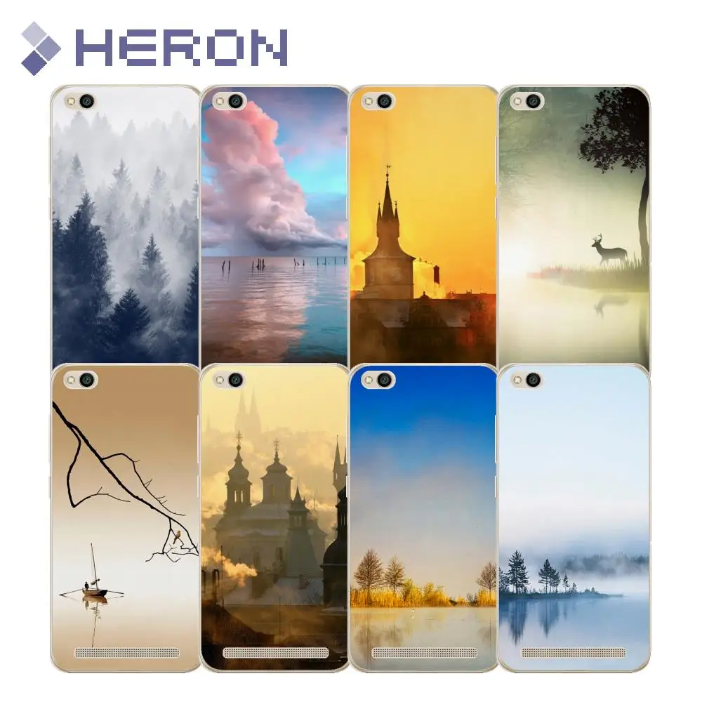 0.8mm Super Thin Soft TPU Case For Xiaomi redmi 5A 24 Patterned Printing Clear Transparent Back Cover |