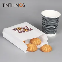 10 pcs white Kraft Oil proof Paper bag good food French Fries Fried chicken Bread Burrito Paper Bags Takeout food bags good food healthy chicken recipes