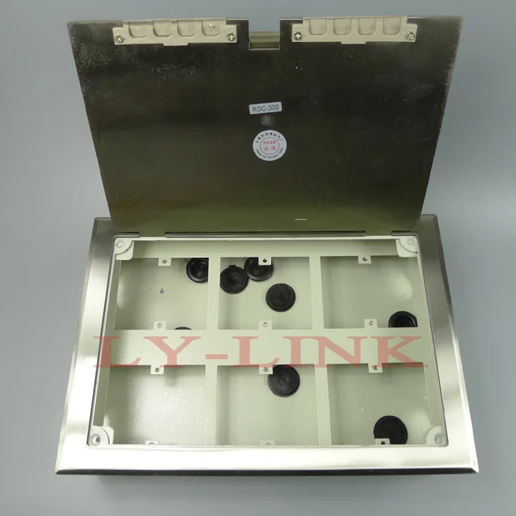 

steel silver color floor socket ground socket to install 6 set 86X86MM wall plate