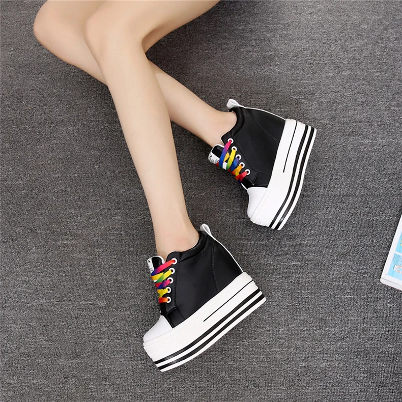 black sneakers