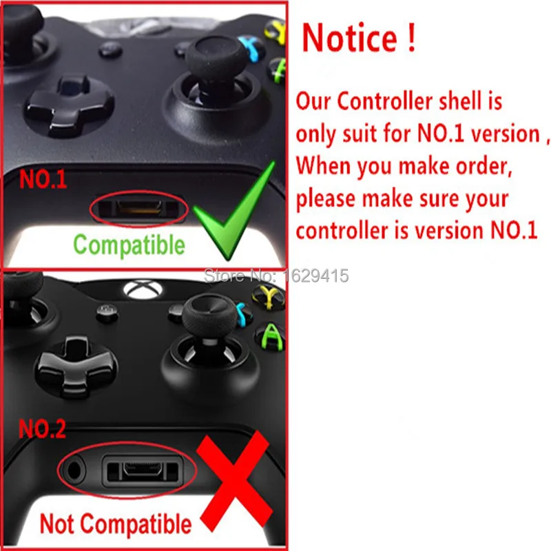 For Microsoft Xbox One Wireless Controller Matte White Housing Shell With Full Black Buttons Mod Kit Without 3 5mm Port In Cases From Consumer Electronics